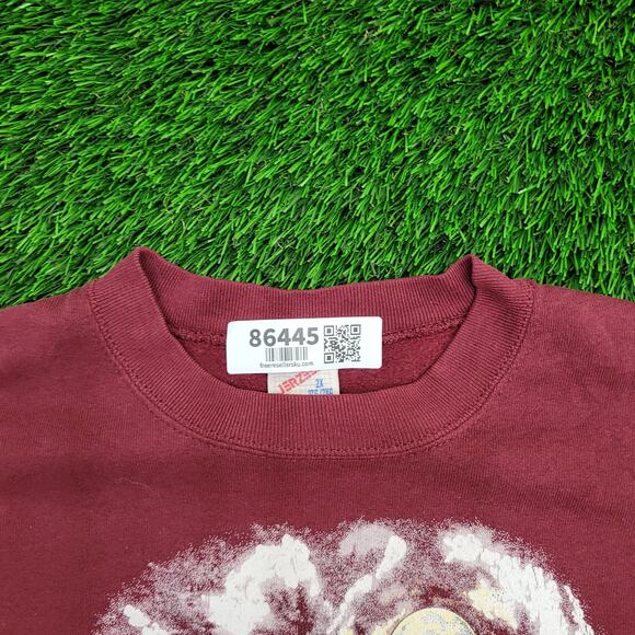 Vintage 1995 Native-American Wolf Sweatshirt Womens 2XL 25x26 Boxy - Picture 7 of 13